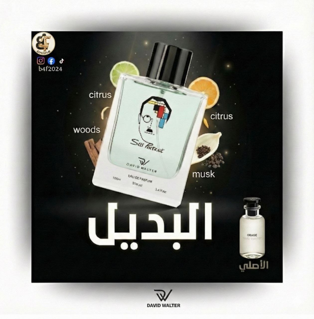 عطر ديفيد والتر سيلف بورتريت او دو بارفيوم 100 مل